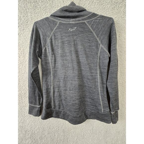 Kuhl Lea Cowl Neck Sweatshirt Womens Medium M Gray Pullover Stretch Outdoorsy - Picture 2 of 7